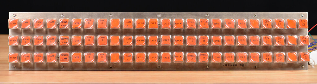 The front of the crosspoint bus switch panel.